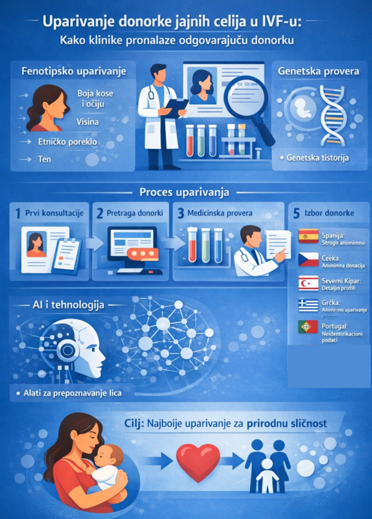 uparivanje donorke jajnih ćelija
